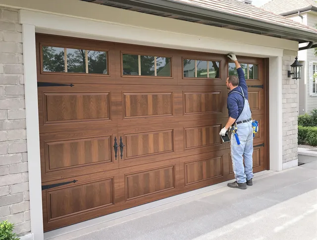 Custom garage door showcase by Avon Garage Door Repair in Avon