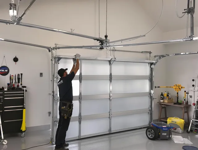 Avon Garage Door Repair certified team performing precision garage door installation in Avon