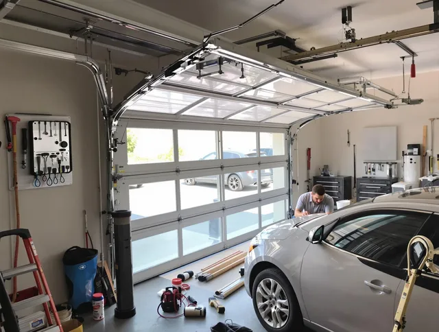 Garage door noise reduction service by Avon Garage Door Repair in Avon