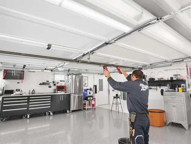 Overhead garage door repair service by Avon Garage Door Repair in Avon