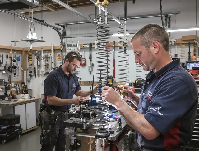 Garage door spring repair service by Avon Garage Door Repair in Avon
